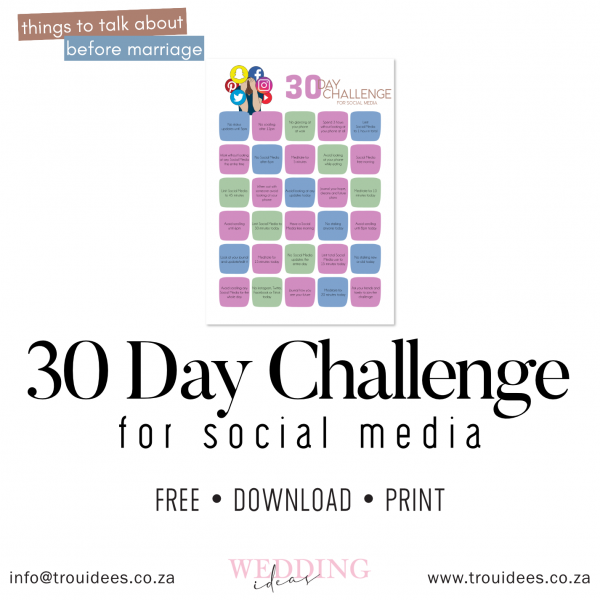 30 Day Challenge for Social Media